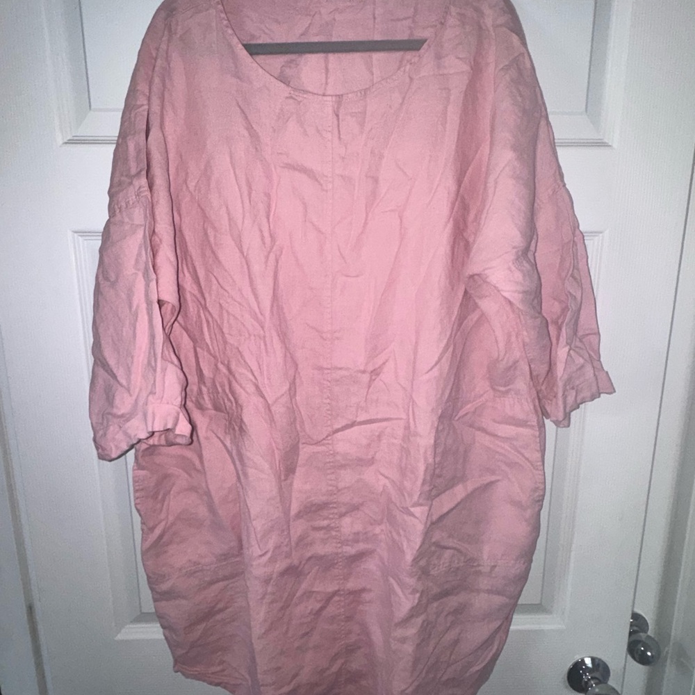 Earthaddict Pink Oversized Tunic Top